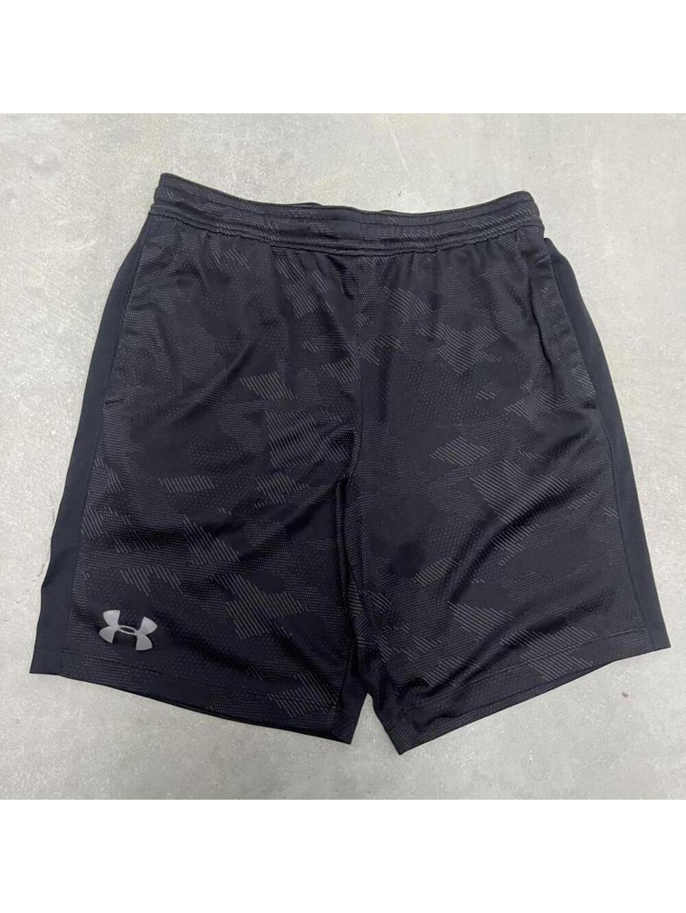 Under Armour Shorts Black Camo Athletic Gym Training Large Mens